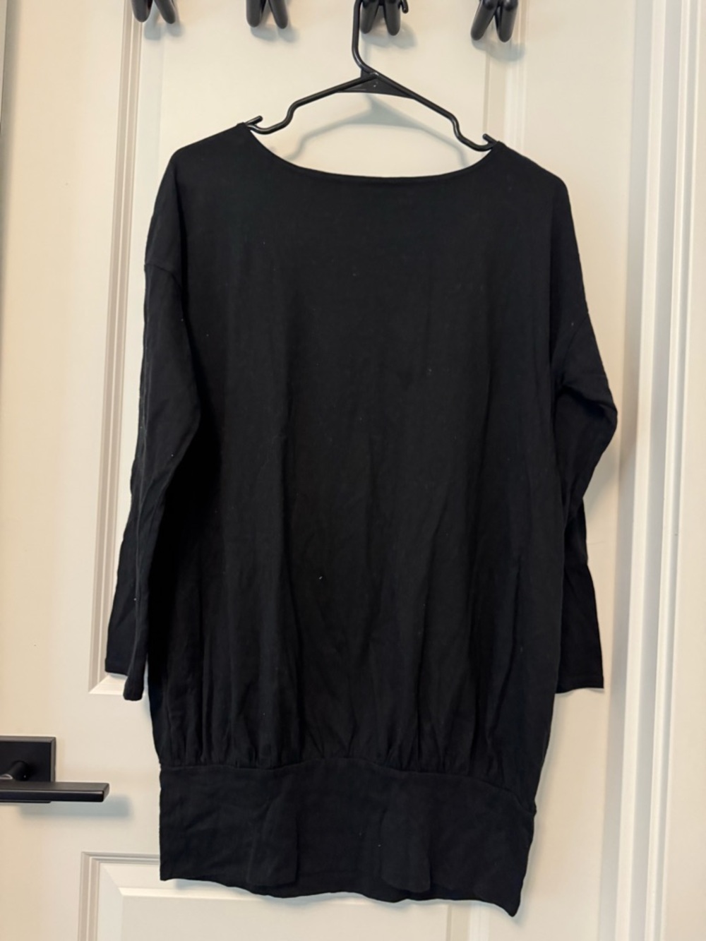 Classic Black Long Sleeve Tunic Top